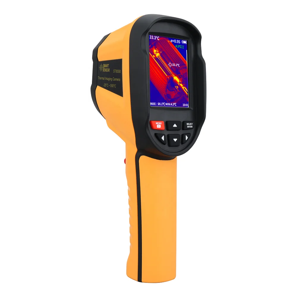 Smartsensor Handheld Temperature Thermal Imaging Camera -25~550C Color Display Screen Industry Temperature Tester Thermal Imager