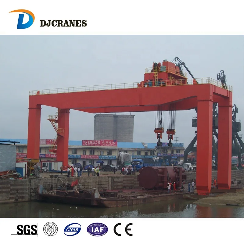 Factory price top running mg model double beam electric gantry crane price