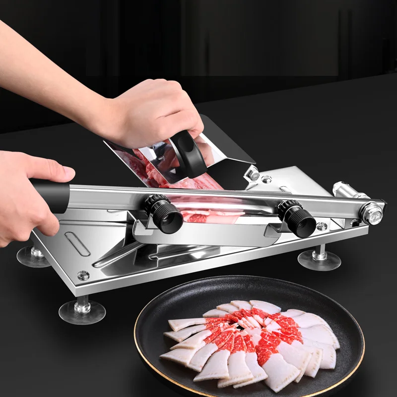 Household Manual Meat Cutter Slicer Small Portable Stainless Steel Lamb Slicing Machine