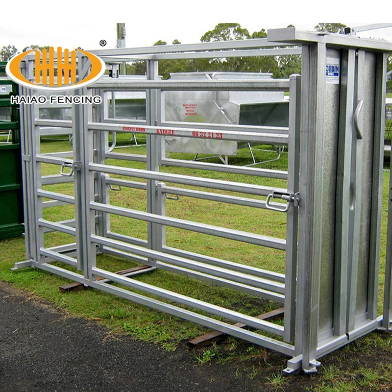 Factory supply galvanized portable sheep goat livestock farm cattle crush design