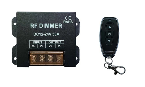 RF wireless remote control monochrome dimmer knob stepless 40A high power light strip billboard light box