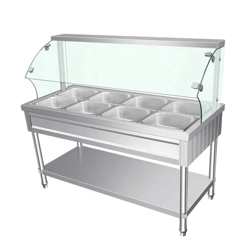 Luxury Food Warmer Stainless Steel Buffet Food Warmer Heating Bain Marie  Catering Heating Equipment