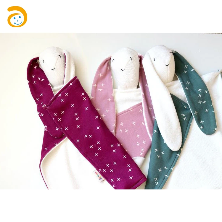 Babies Organic Muslin  Baby Blanket for Newborn Animal Baby Security Blanket