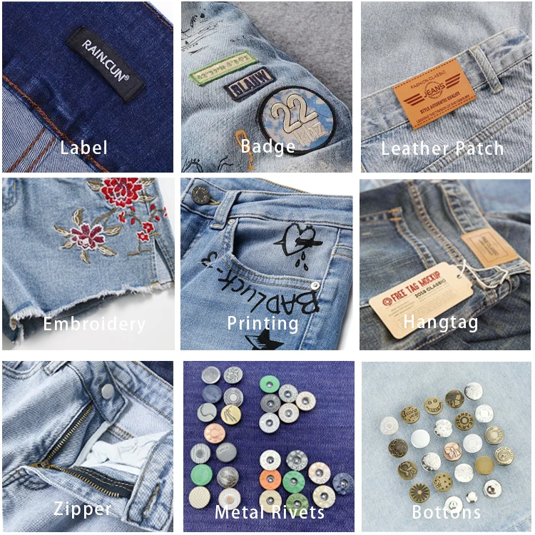 2023 Latest Design Custom cargo Jeans Men Blue Multi Pocket Work loose straight jeans pants Street Hip Hop men denim jeans