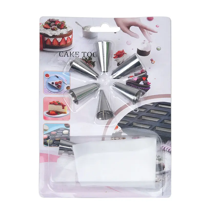 Cake Decorating Pen Cream Bag Stainless steel Nozzles Piping Baking Accessories