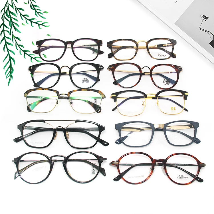 Wholesale Promotional Cheap stock assort spectacle frame mixed colors CP optical acetate eyeglasses frames