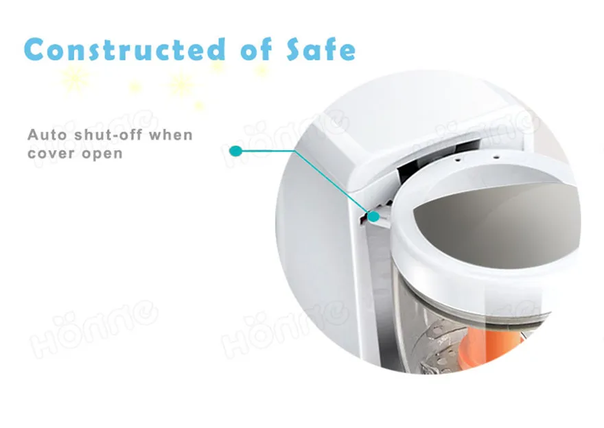 Multifunction National Electric Baby Food Processor Commercial Accessories Chopper Cup Steel Switch Stainless Power Work baby fo