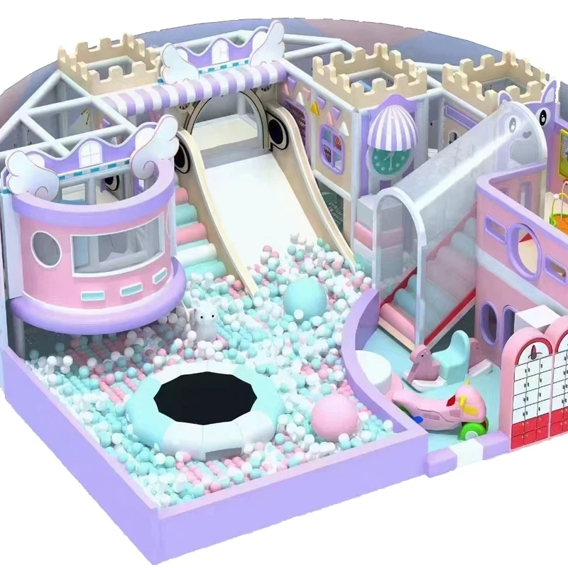 Shopping mall commercial kids slide zone soft play children ball pit amusement parks indoor playground equipment