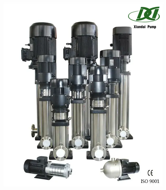 Vertical Horizontal SS304/ SS316 Electric Water Pump  Stainless Steel Centrifugal High Flow Multistage Water Pump