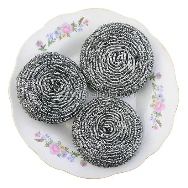 Manufacturer high quality kitchen cleaning stainless steel scourer sponge cleaning ball