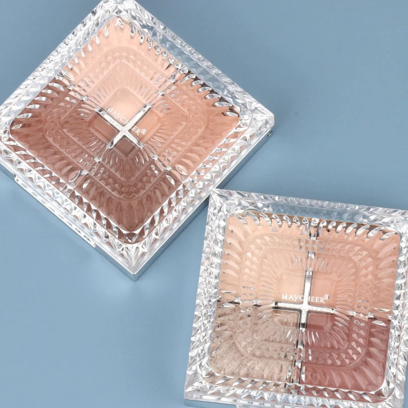 Maycheer Wholesale Cosmetics 4 Color Eyeshadow Golden Beauty Eyeshadow Palette Glitter Shimmer Eye Shadow Makeup