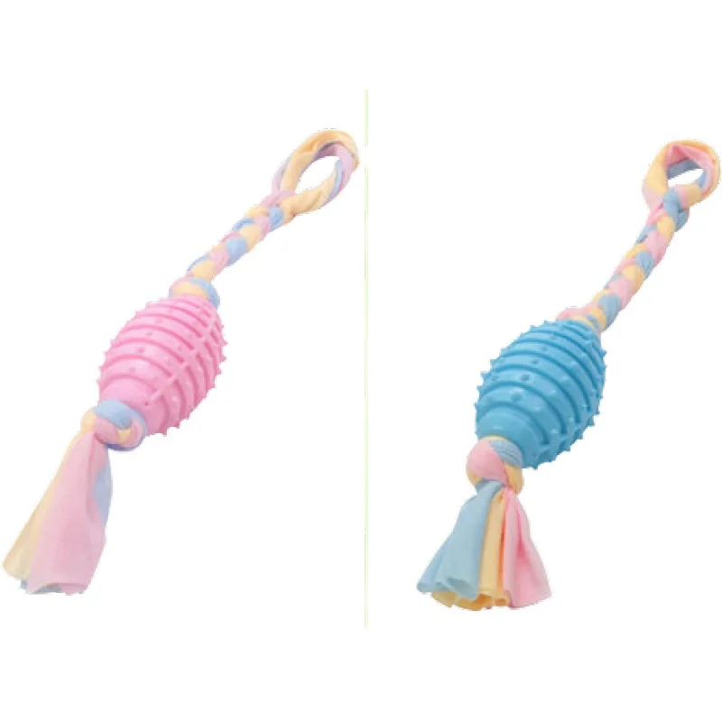 2021 Hot Selling Interactive dog toy with Custom logo Rubber Pet Cleaning Grenade Bhorn ball