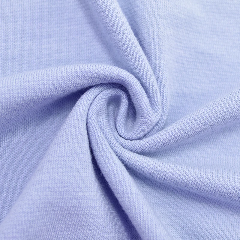 Knitting suppliers 95 cotton 5 spandex french terry dying sweater knit fabric for hoodie