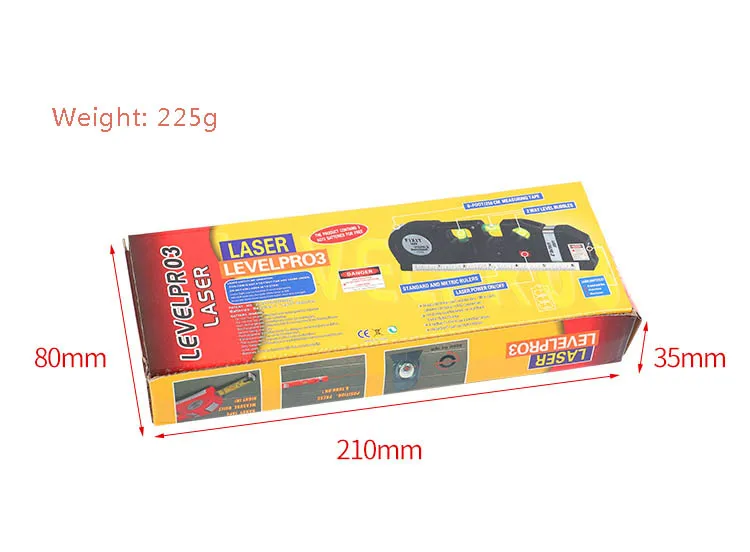 Laser level ruler multifunctional household infrared decoration cross line right angle level high-precision marking device