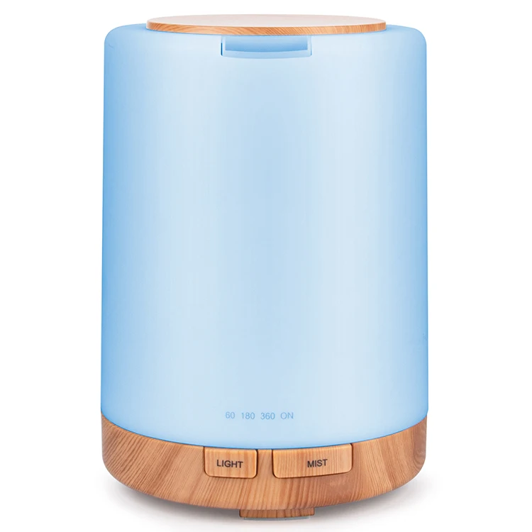 High Quality Small 7 Color Night Light Portable Humidifier Mist Aromatherapy Essential Oil Air Diffuser humidifier Wood Diffuser