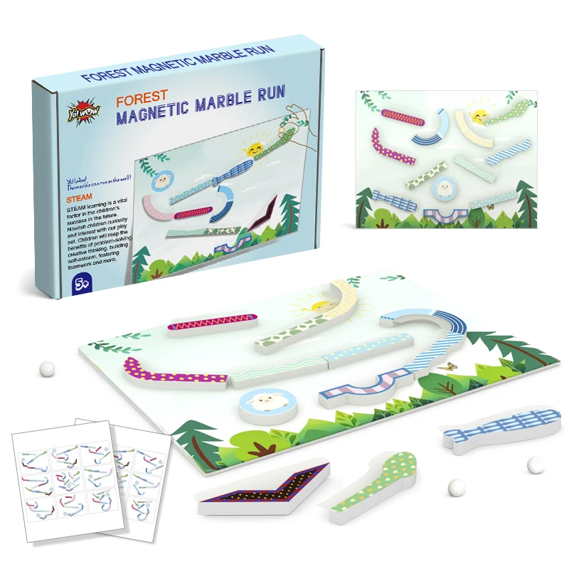 
2021 High Quality Kids Montessori Marble Run STEM EVA Educational Learning Toddler toys For 6 Years Old 