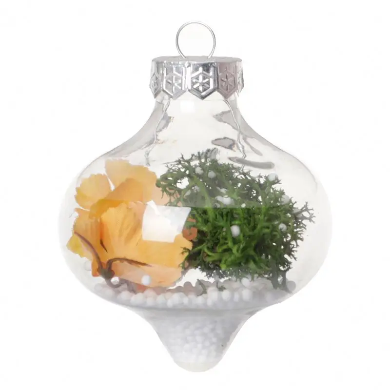 Christmas Special Shape Hanging Ball Shatterproof Xmas Tree Transparent Empty Balls Baubles Filled Xmas Ball Wedding Party Decor