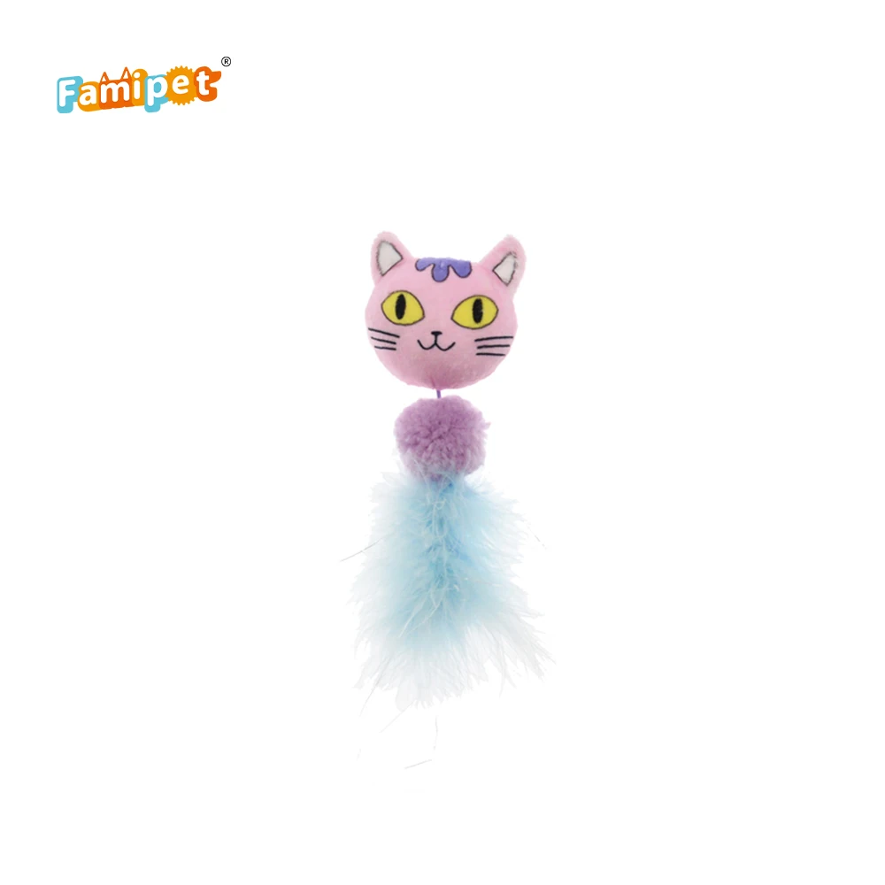  Cat Toys Set Factory Direct Price Design 3 Color Teasing Heads