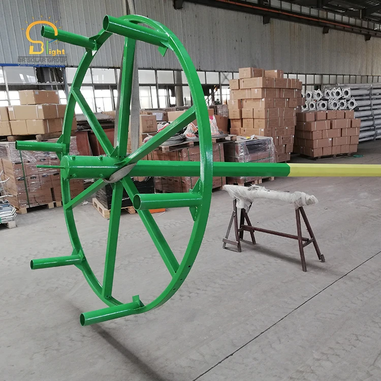 Manufacturer Solar / LED / AC High Mast Lightning Not Telescopic Tower Mast with Lightning Rod For Highway Square