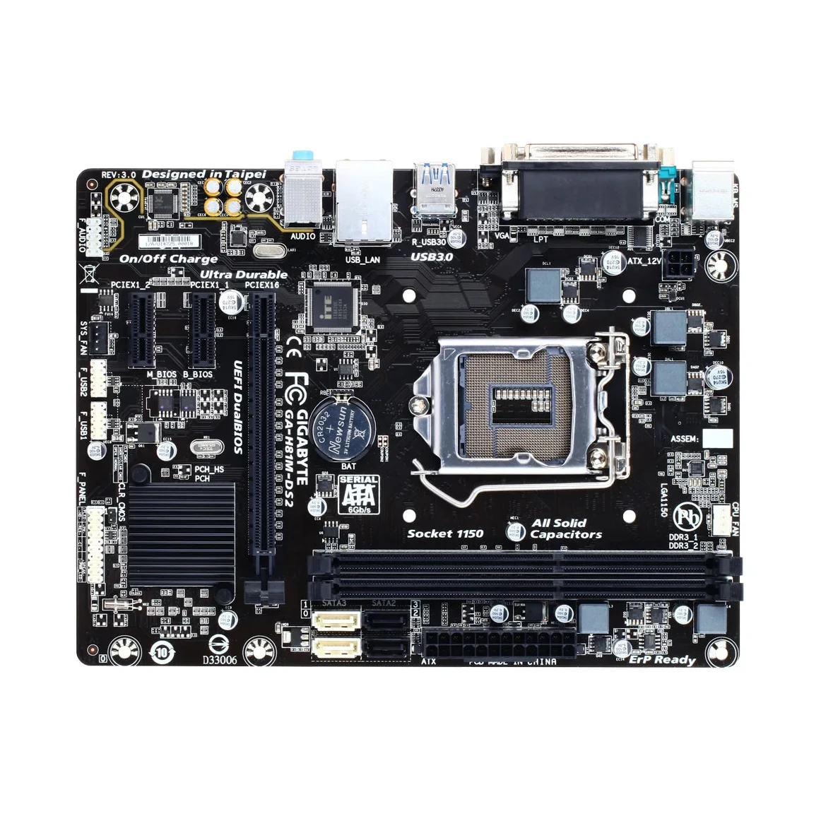 Hot Sell Computer Motherboard Gigabyte H81M-DS2 LGA1150 DDR3 Gaming Motherboard For Desktop