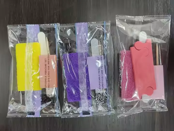 Salon Spa disposable nail tools 5pcs combo set nail kit for Artificial and Natural Nails manicure & pedicure set