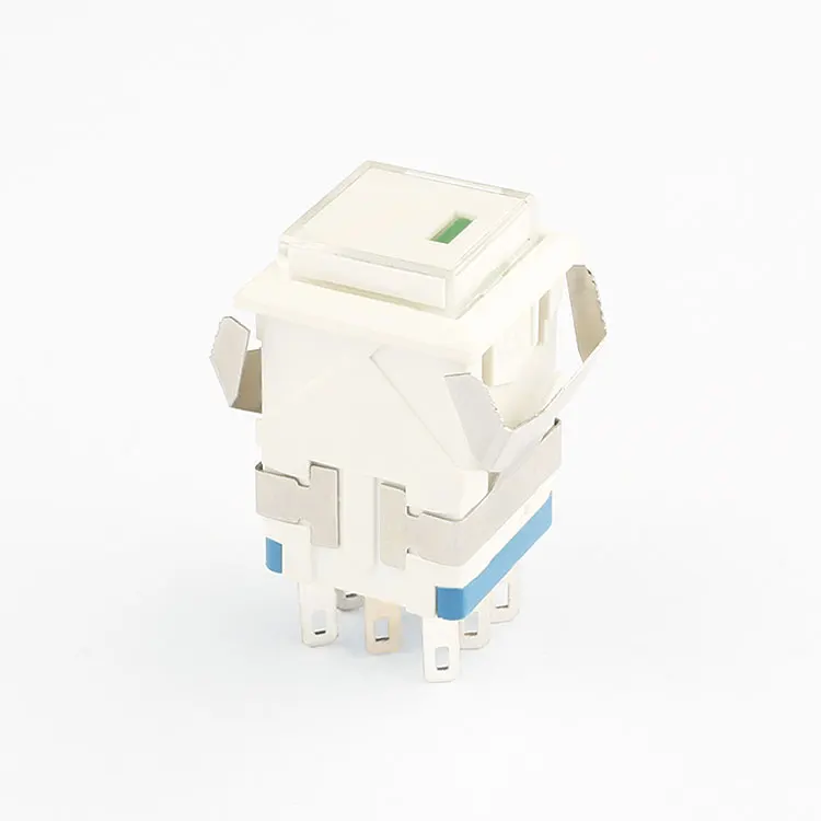 Двойной полюс низковольтный ограничительный пластиковый автомобильный кнопочный переключатель самоблокирующийся Мгновенный