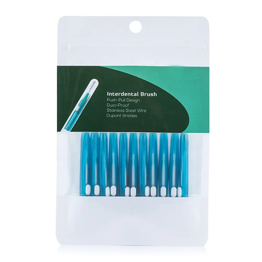 10pcs personalized Adjustable interdental brush oral cleaning replaceable interdental brush Orthodontics dental brush