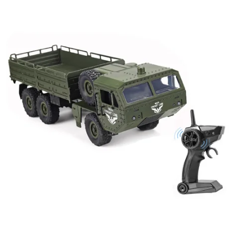 Cheap Price 2.4ghz Electric High Speed Rc Truck Military Truck Off-road Car 6 wheels Remote Control Military Car Toy For Kids