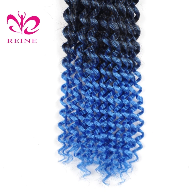 REINE Crochet  Hair Extension Synthetic Bulk Curl Hairstyle Free Tresses Hair Crochet Long Wave Curly Hair