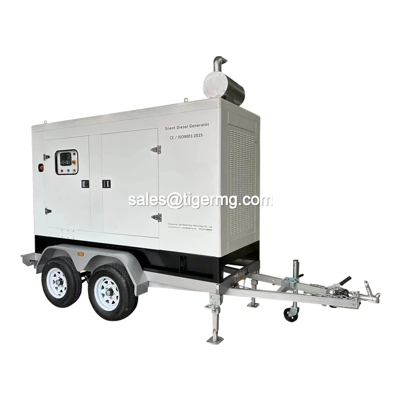 120km/h high speed mobile silent type diesel generator with trailer prices