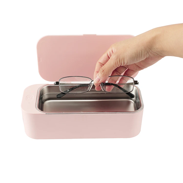 Electronic Portable Home Use High Frequency Ultrasonic Cleaner With Digital Timer Jewelry Watch Glasses Cleaner