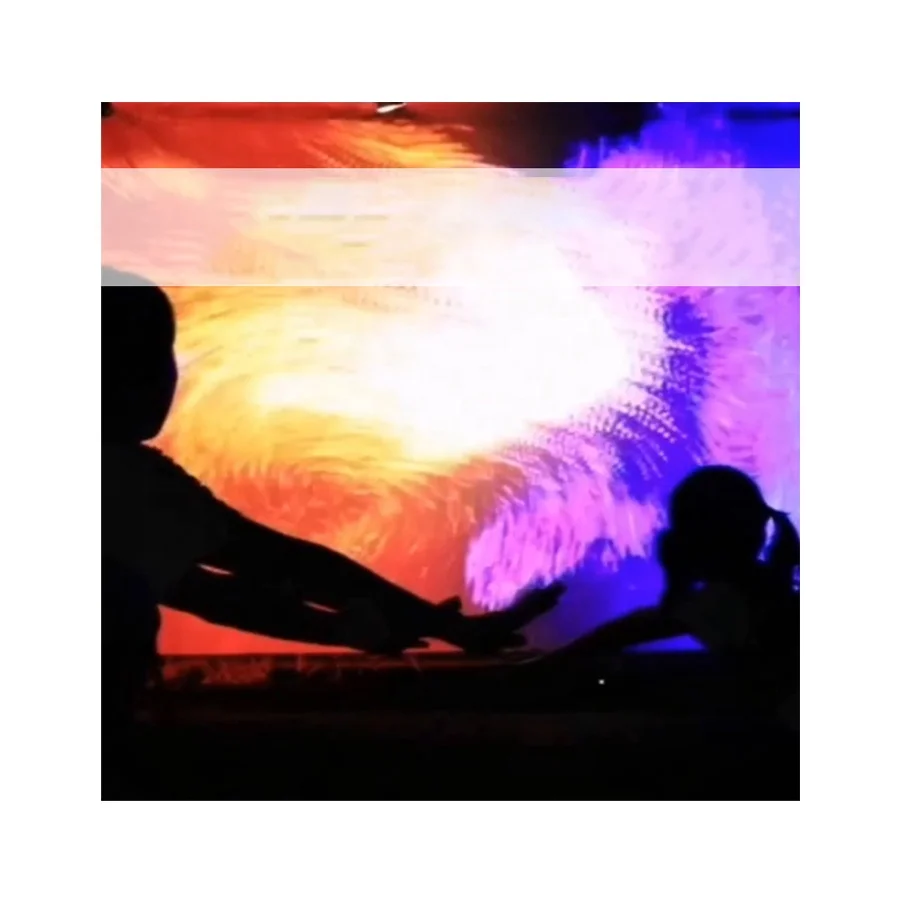 Human Shadow Particle Interaction Projection Interactive Human Body Sensing Dynamic Art Wall Led Display Ai Artwork