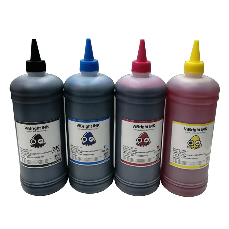 ViBright  1L 5KG 20KG universal  inkjet printer CISS ink system refillable bulk dye ink