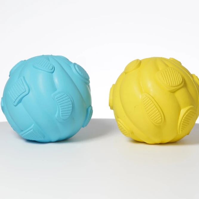 
Cheap Price High Quality Natural Rubber Ball Dog Toy Leakage Hollow Ball Toy for Small Dog 