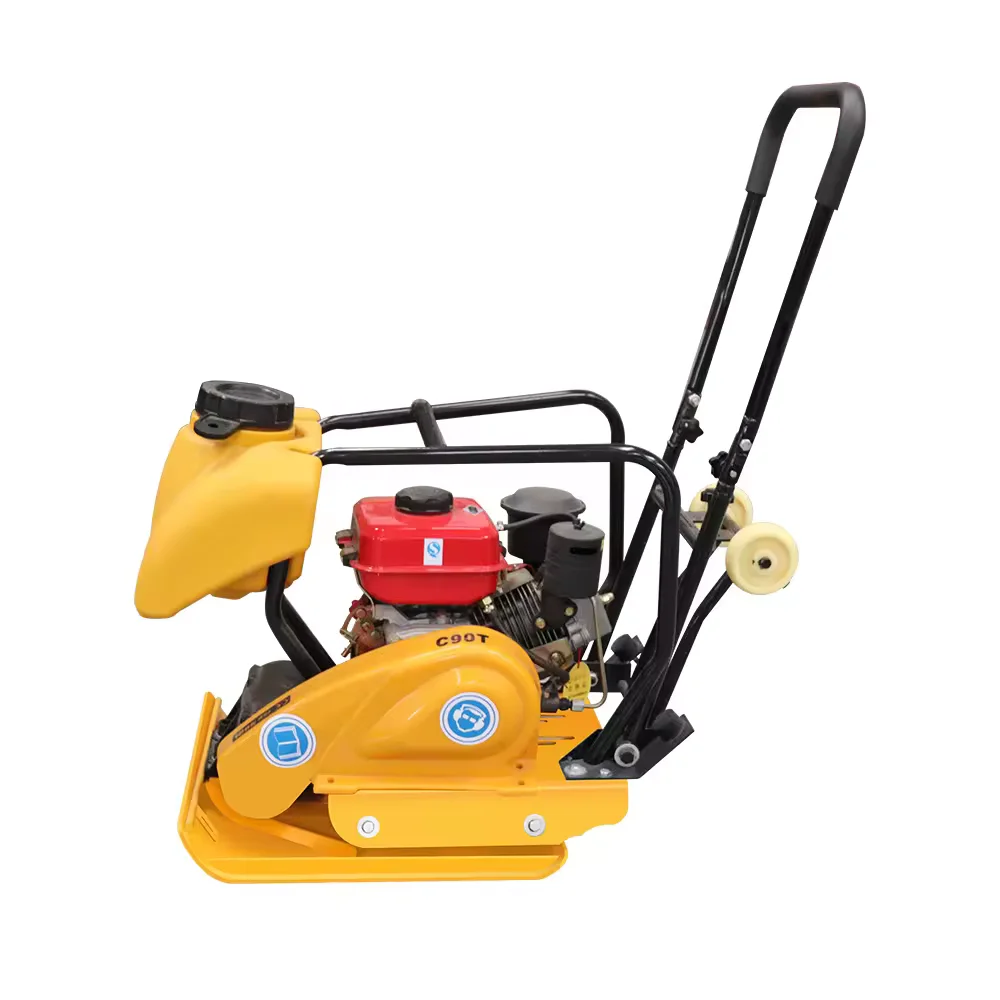Field Maintenance Portable Muffler Tamping Rammer Road Plate Compactor 90kg Best Selling China