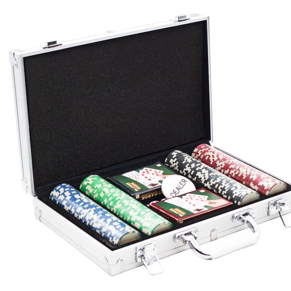High Quality Customised Logo Cheap 40 mm Casino Chips Printing Gambling ABS Poker Chips Sets