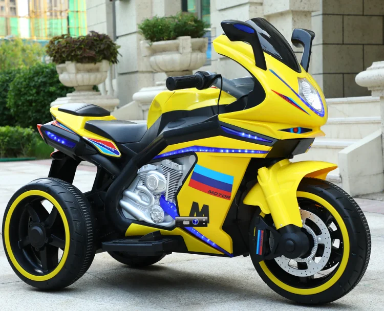 2020 funny design kids ride on toys colorful plastic 12V electric kids motorcycle