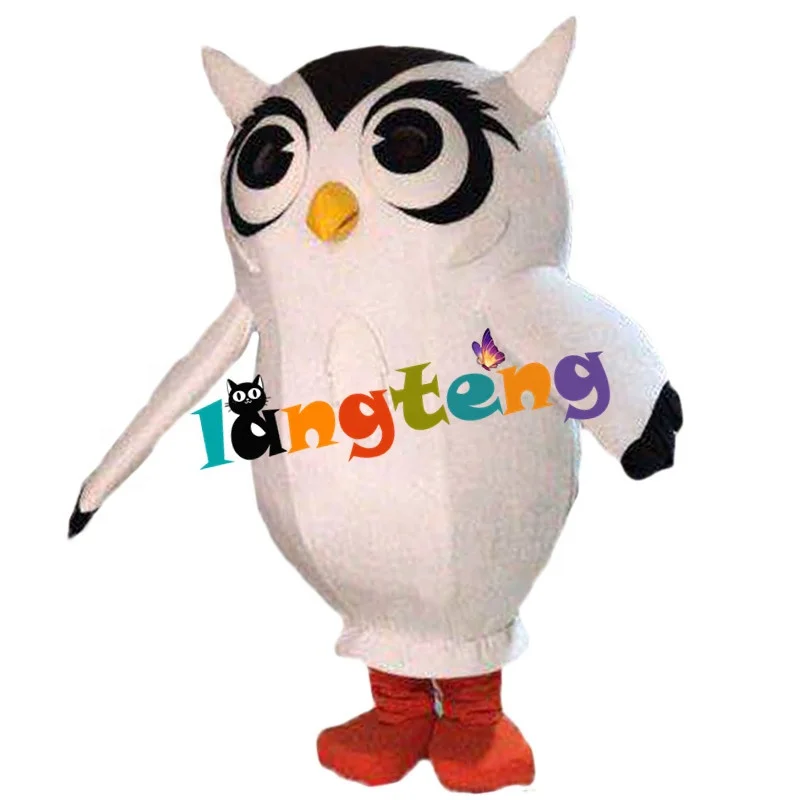 624 Custom Made Character Fursuit Big White Owl Fancy Dress Cosplay Apparel Business Mascots