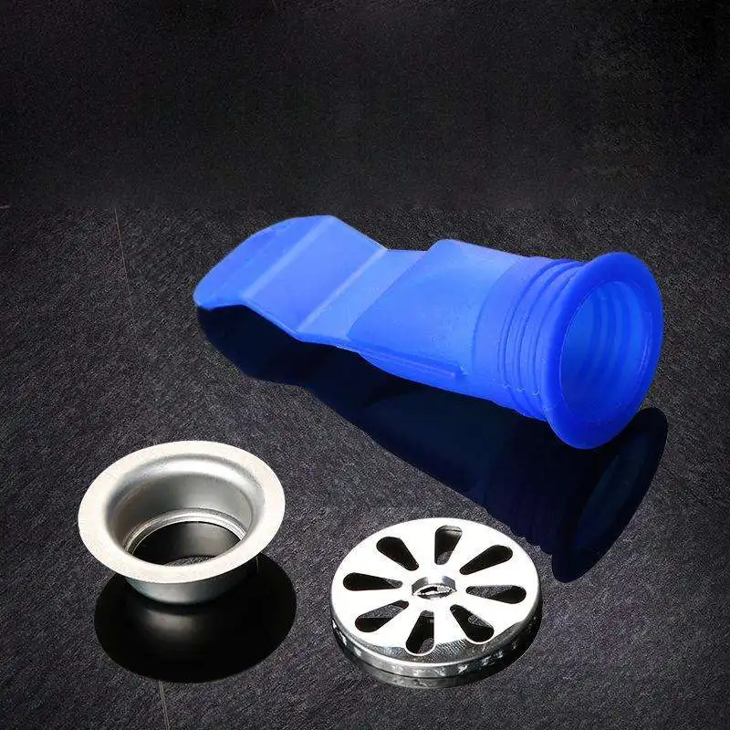 Valve Check Silicone Kitchen Strainer Bathroom Pipe Stainless Steel Sewer Drainer Silica Deodorize Core Floor Drain
