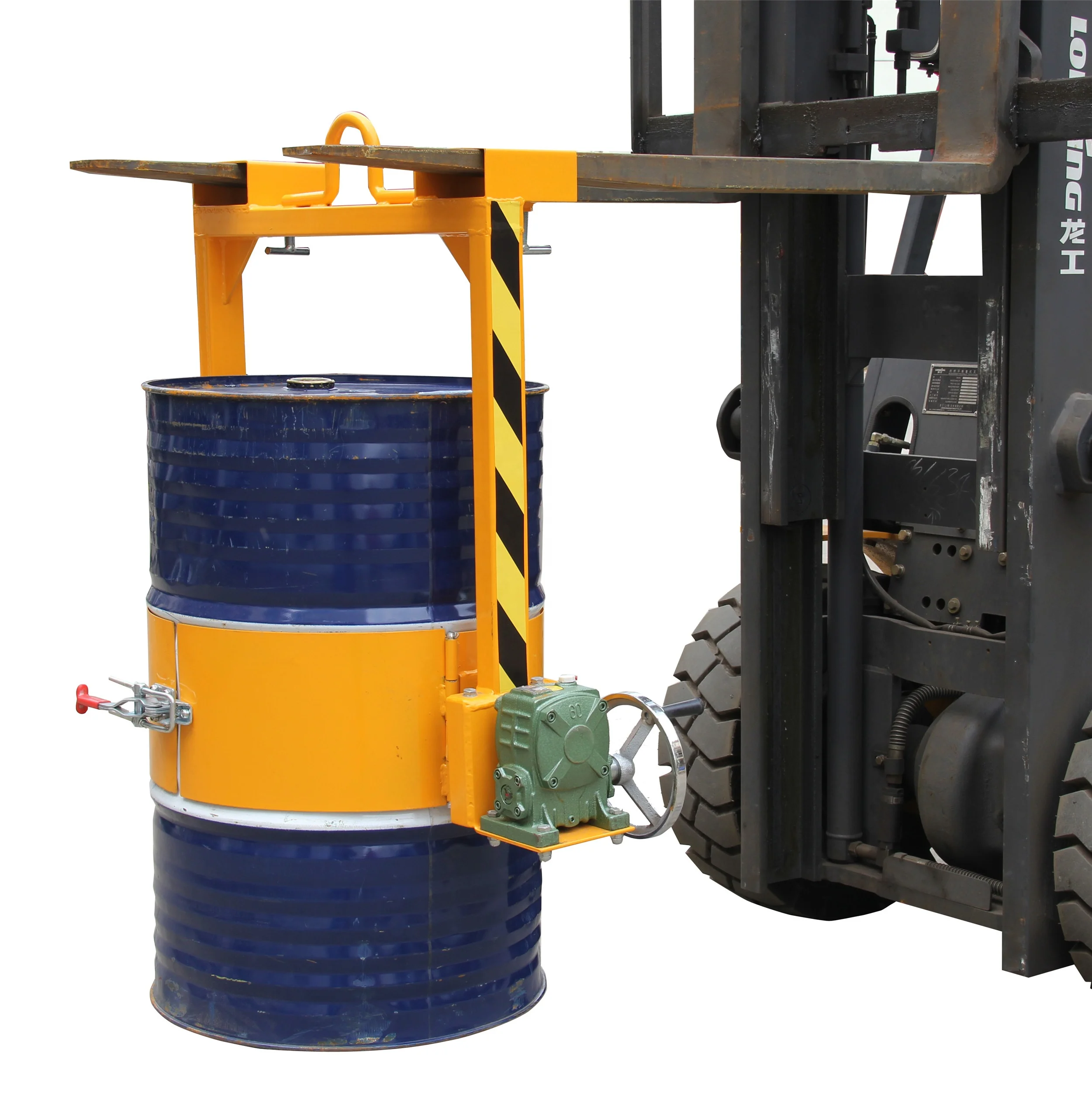 LM800 Crane Mounted Drum Lifters Drum Rotator Forklift attachment Tools for 55 gallon drum mover