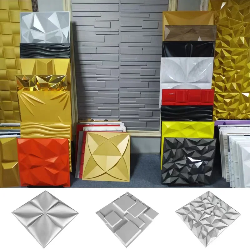 AISEN DECOR  Factory 3d Wall Paneling Indoor Interior Bathroom Gold Wall Panels Waterproof