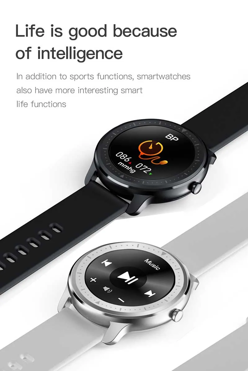 2021 Multiple Watch Face Best Power Saving Round Touch Screen Clock Watch Gold Relogio P70 Smart Band for Lady Men Elderly