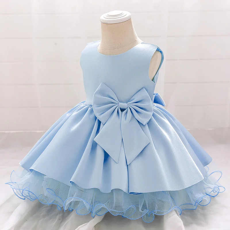 GH06  Boutique Lovely Sleeveless Little Infant Dress 2 Year Old Baby Girl Lace Beautiful A-lined Dress