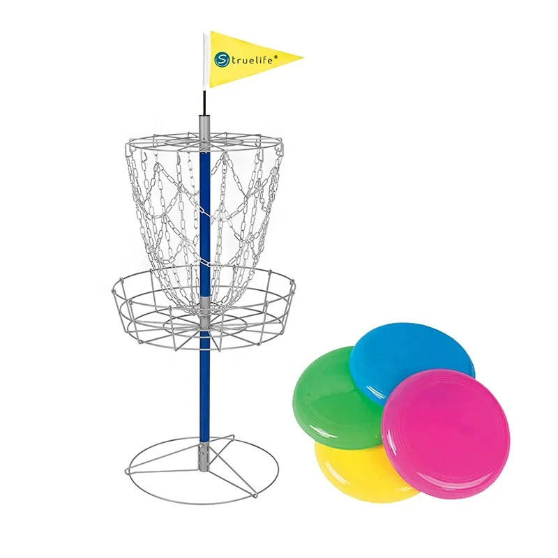China online selling steel  Outdoor Play Disc Golf Basket Set