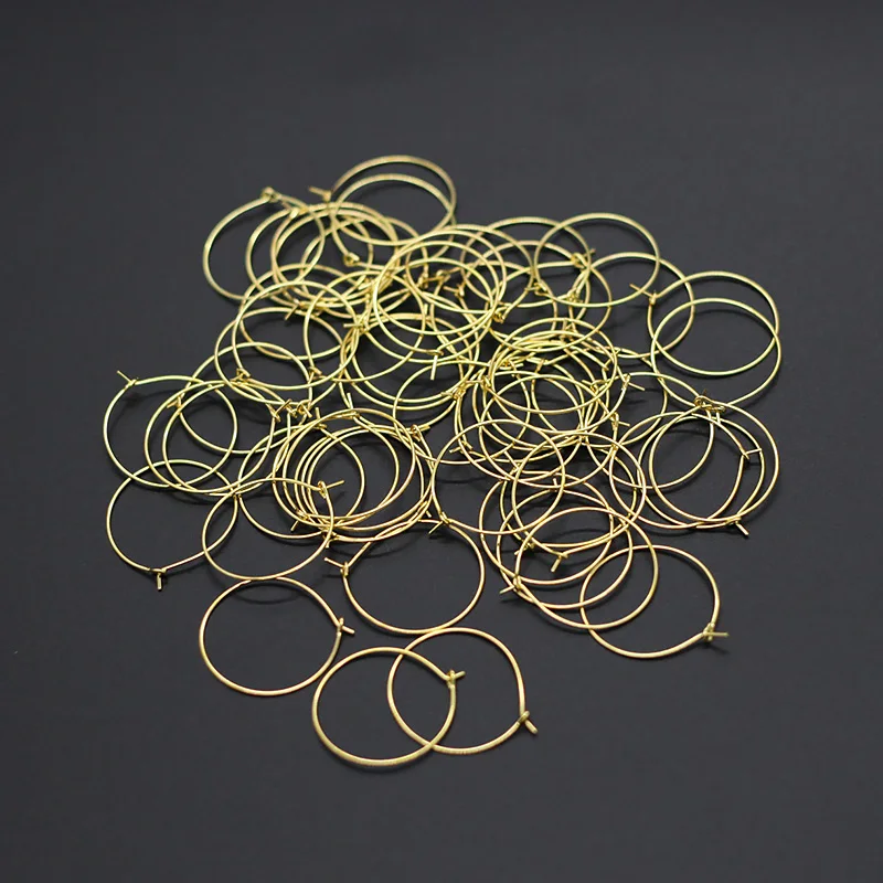 Circle Wire Hooks Loop Accessories Earring Hooks  Charm Ring  Stainless Steel Findings for DIY Jewelry Making Component
