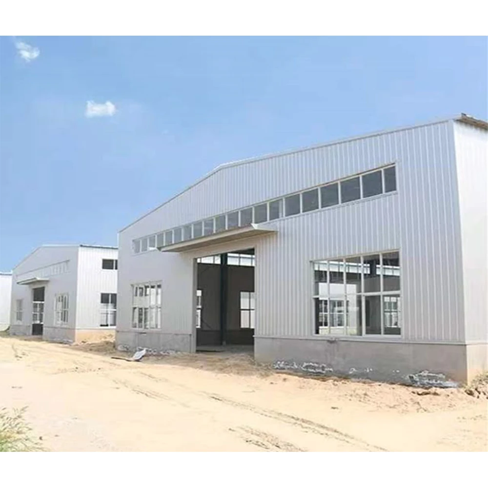 Durable 2-5 Floors Multi Storey Customized Size Steel Structure automobile 4s shop Gas station Prefabricated Office Building
