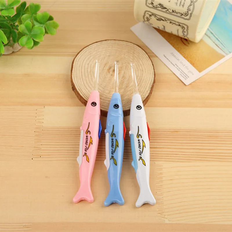 
Cleaning Care Tools Seat Belt Lamp Ear Pick Multifunctional Small Fish Earpick With Lamp Cartoon Glowing Ear Pick 