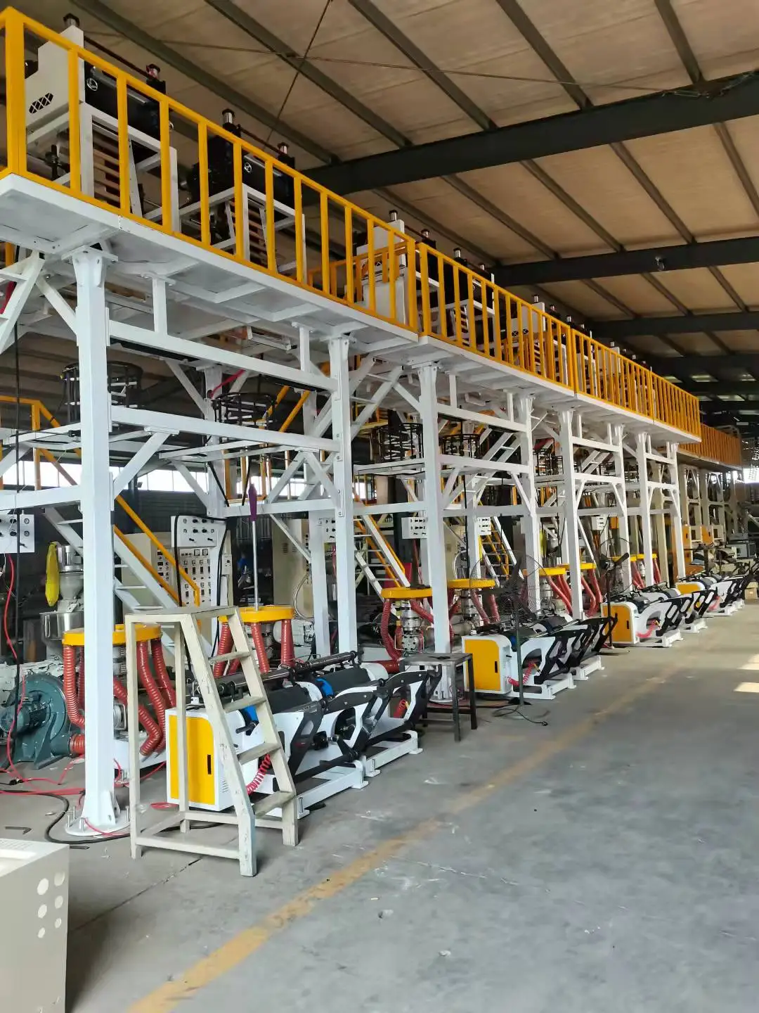 700m 900 mm double single winders  double head blown film machine