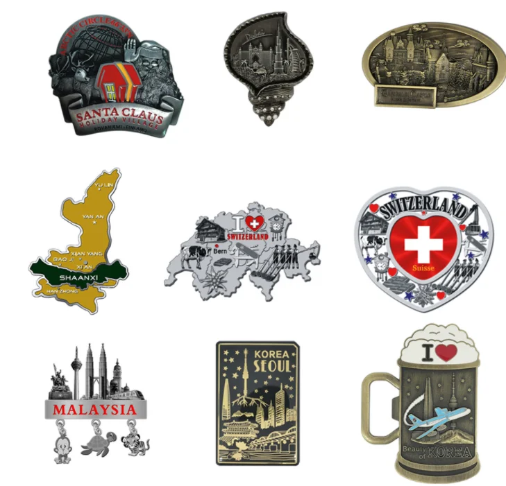  Manufacturer 3d Country Bottle Opener Fridge Magnet Custom Tourist Souvenir Zinc Alloy