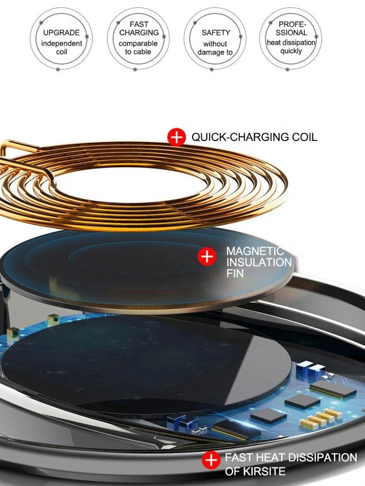 Cheapest Promotion Gift QI 10W Output Fast Charging Mobile Phone Wireless Charger for iPhone samsung